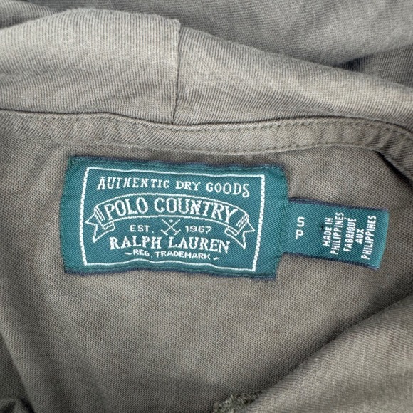 Polo Ralph Lauren Polo Sportsman Hooded Long Sleeve Tee Olive Small‎ - Picture 3 of 5